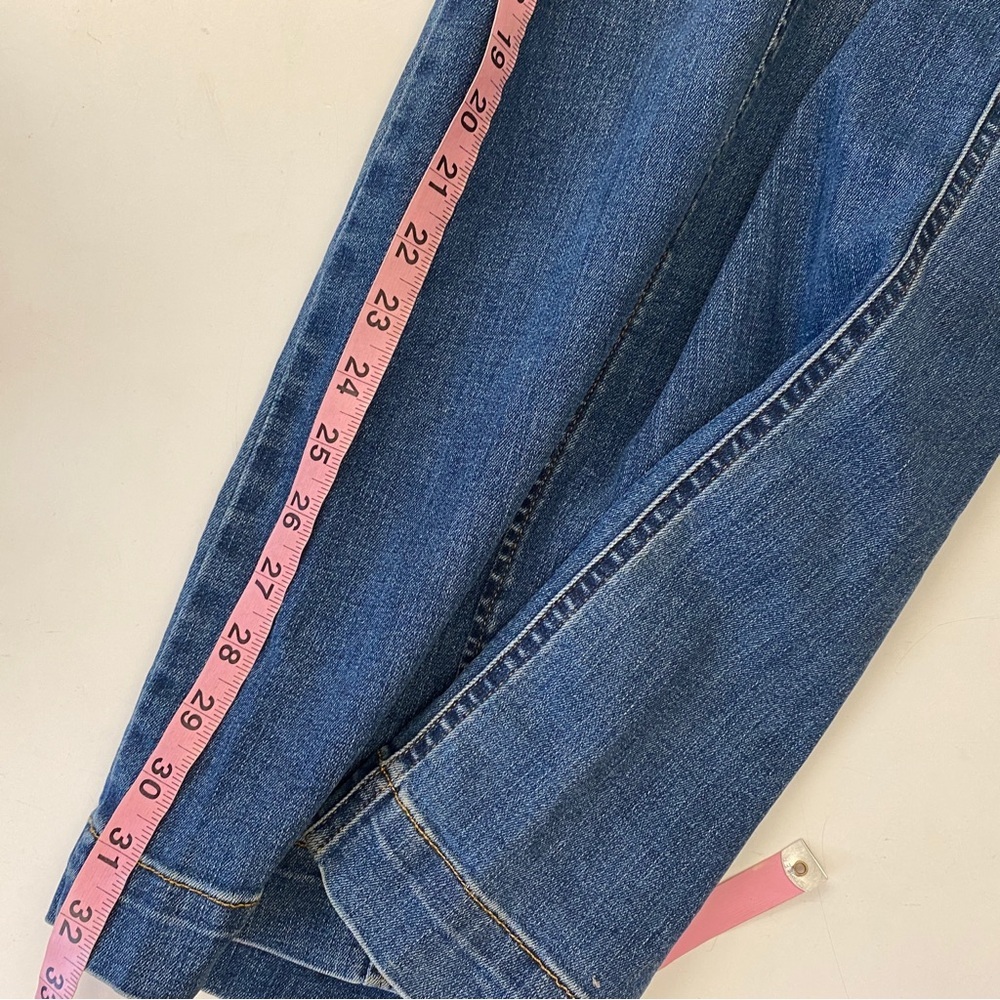 Spanx || Wide Leg Jeans Pull On Front Seam‎ Blue XL - Picture 8 of 8